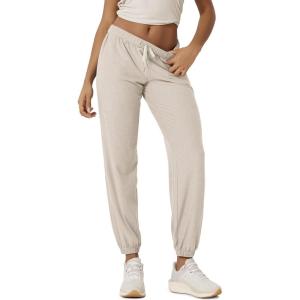 image:imageODODOS Womens Performance Sweatpants  Ultra Soft odSTRATUM Tech Joggers Adjustable Mid Rise Pants with PocketsEcru Heather