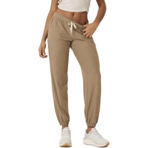 image:imageODODOS Womens Performance Sweatpants  Ultra Soft odSTRATUM Tech Joggers Adjustable Mid Rise Pants with PocketsKhaki Heather