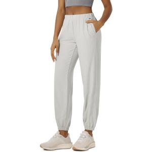 image:imageODODOS Womens Performance Sweatpants  Ultra Soft odSTRATUM Tech Joggers Adjustable Mid Rise Pants with PocketsSalt Heather