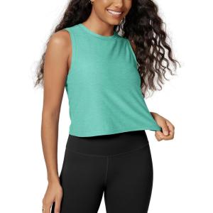 image:imageODODOS Womens Performance Tank Ultra Soft odSTRATUM Tech Sleeveless Tee Shirts High Crew Neck Pullover TopSea Heather