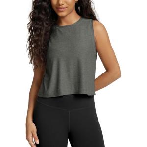 image:imageODODOS Womens Performance Tank Ultra Soft odSTRATUM Tech Sleeveless Tee Shirts High Crew Neck Pullover TopSmoke Heather
