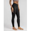 image:imageODODOS Cloud Feeling Ruched Yoga Leggings for Women 25  28 High Waist Crossover Yoga PantsBlack