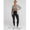 image:imageODODOS Cloud Feeling Ruched Yoga Leggings for Women 25  28 High Waist Crossover Yoga PantsBlack