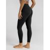 image:imageODODOS Cloud Feeling Ruched Yoga Leggings for Women 25  28 High Waist Crossover Yoga PantsBlack