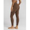image:imageODODOS Cloud Feeling Ruched Yoga Leggings for Women 25  28 High Waist Crossover Yoga PantsBrunette