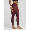 image:imageODODOS Cloud Feeling Ruched Yoga Leggings for Women 25  28 High Waist Crossover Yoga PantsBurgundy
