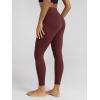 image:imageODODOS Cloud Feeling Ruched Yoga Leggings for Women 25  28 High Waist Crossover Yoga PantsBurgundy