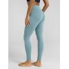 image:imageODODOS Cloud Feeling Ruched Yoga Leggings for Women 25  28 High Waist Crossover Yoga PantsChambray