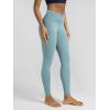 image:imageODODOS Cloud Feeling Ruched Yoga Leggings for Women 25  28 High Waist Crossover Yoga PantsChambray
