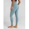 image:imageODODOS Cloud Feeling Ruched Yoga Leggings for Women 25  28 High Waist Crossover Yoga PantsChambray