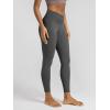 image:imageODODOS Cloud Feeling Ruched Yoga Leggings for Women 25  28 High Waist Crossover Yoga PantsCharcoal
