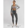 image:imageODODOS Cloud Feeling Ruched Yoga Leggings for Women 25  28 High Waist Crossover Yoga PantsCharcoal