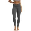 image:imageODODOS Cloud Feeling Ruched Yoga Leggings for Women 25  28 High Waist Crossover Yoga PantsCharcoal