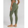 image:imageODODOS Cloud Feeling Ruched Yoga Leggings for Women 25  28 High Waist Crossover Yoga PantsDark Olive