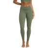 image:imageODODOS Cloud Feeling Ruched Yoga Leggings for Women 25  28 High Waist Crossover Yoga PantsDark Olive