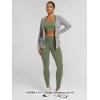 image:imageODODOS Cloud Feeling Ruched Yoga Leggings for Women 25  28 High Waist Crossover Yoga PantsDark Olive
