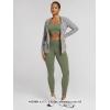 image:imageODODOS Cloud Feeling Ruched Yoga Leggings for Women 25  28 High Waist Crossover Yoga PantsDark Olive