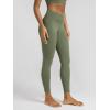 image:imageODODOS Cloud Feeling Ruched Yoga Leggings for Women 25  28 High Waist Crossover Yoga PantsDark Olive