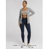 image:imageODODOS Cloud Feeling Ruched Yoga Leggings for Women 25  28 High Waist Crossover Yoga PantsDeep Navy
