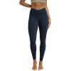 image:imageODODOS Cloud Feeling Ruched Yoga Leggings for Women 25  28 High Waist Crossover Yoga PantsDeep Navy