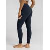image:imageODODOS Cloud Feeling Ruched Yoga Leggings for Women 25  28 High Waist Crossover Yoga PantsDeep Navy