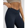 image:imageODODOS Cloud Feeling Ruched Yoga Leggings for Women 25  28 High Waist Crossover Yoga PantsDeep Navy
