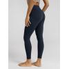 image:imageODODOS Cloud Feeling Ruched Yoga Leggings for Women 25  28 High Waist Crossover Yoga PantsDeep Navy