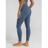 image:imageODODOS Cloud Feeling Ruched Yoga Leggings for Women 25  28 High Waist Crossover Yoga PantsInk Blue