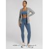 image:imageODODOS Cloud Feeling Ruched Yoga Leggings for Women 25  28 High Waist Crossover Yoga PantsInk Blue