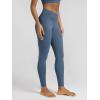 image:imageODODOS Cloud Feeling Ruched Yoga Leggings for Women 25  28 High Waist Crossover Yoga PantsInk Blue
