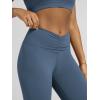 image:imageODODOS Cloud Feeling Ruched Yoga Leggings for Women 25  28 High Waist Crossover Yoga PantsInk Blue