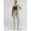 image:imageODODOS Cloud Feeling Ruched Yoga Leggings for Women 25  28 High Waist Crossover Yoga PantsLime Stone