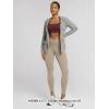 image:imageODODOS Cloud Feeling Ruched Yoga Leggings for Women 25  28 High Waist Crossover Yoga PantsShaker Beige