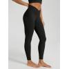 image:imageODODOS Womens Buttery Soft Cross Waist Leggings 25  28 Crossover High Rise Lounge Yoga PantsBlack