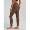 image:imageODODOS Womens Buttery Soft Cross Waist Leggings 25  28 Crossover High Rise Lounge Yoga PantsBrunette