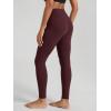 image:imageODODOS Womens Buttery Soft Cross Waist Leggings 25  28 Crossover High Rise Lounge Yoga PantsBurgundy