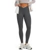 image:imageODODOS Womens Buttery Soft Cross Waist Leggings 25  28 Crossover High Rise Lounge Yoga PantsCharcoal