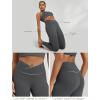 image:imageODODOS Womens Buttery Soft Cross Waist Leggings 25  28 Crossover High Rise Lounge Yoga PantsCharcoal