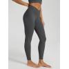 image:imageODODOS Womens Buttery Soft Cross Waist Leggings 25  28 Crossover High Rise Lounge Yoga PantsCharcoal