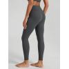 image:imageODODOS Womens Buttery Soft Cross Waist Leggings 25  28 Crossover High Rise Lounge Yoga PantsCharcoal