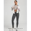 image:imageODODOS Womens Buttery Soft Cross Waist Leggings 25  28 Crossover High Rise Lounge Yoga PantsCharcoal