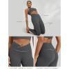 image:imageODODOS Womens Buttery Soft Cross Waist Leggings 25  28 Crossover High Rise Lounge Yoga PantsCharcoal