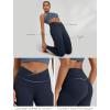 image:imageODODOS Womens Buttery Soft Cross Waist Leggings 25  28 Crossover High Rise Lounge Yoga PantsDeep Navy