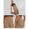 image:imageODODOS Womens Buttery Soft Cross Waist Leggings 25  28 Crossover High Rise Lounge Yoga PantsLight Brown