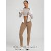image:imageODODOS Womens Buttery Soft Cross Waist Leggings 25  28 Crossover High Rise Lounge Yoga PantsLight Brown