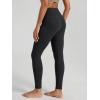 image:imageODODOS Womens Buttery Soft Cross Waist Leggings 25  28 Crossover High Rise Lounge Yoga PantsOnyx Black Grey