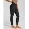 image:imageODODOS Womens Buttery Soft Cross Waist Leggings 25  28 Crossover High Rise Lounge Yoga PantsOnyx Black Grey