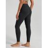 image:imageODODOS Womens Buttery Soft Cross Waist Leggings 25  28 Crossover High Rise Lounge Yoga PantsOnyx Black Grey