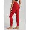 image:imageODODOS Womens Buttery Soft Cross Waist Leggings 25  28 Crossover High Rise Lounge Yoga PantsRed