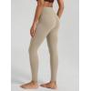 image:imageODODOS Womens Buttery Soft Cross Waist Leggings 25  28 Crossover High Rise Lounge Yoga PantsShaker Beige